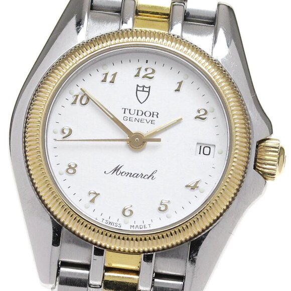 TUDOR Monarch 15833 Date white Dial Quartz Ladies Watch_845535 - Picture 1 of 11
